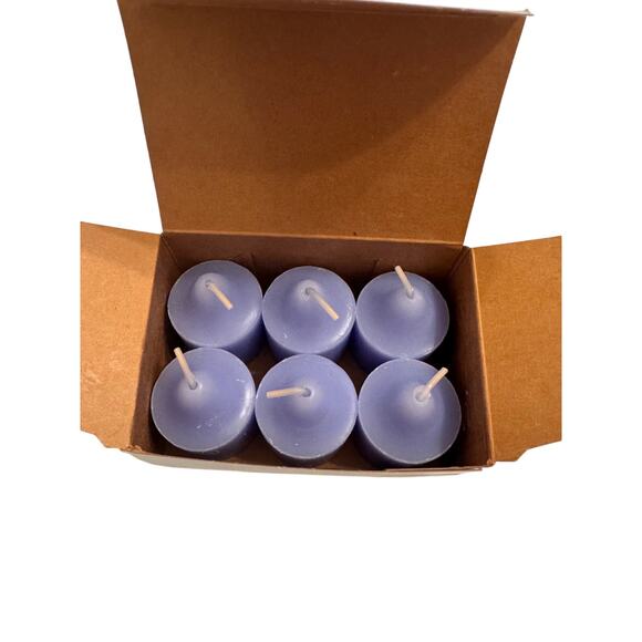 NIB PartyLite Vintage Y2K Wild Lavender Votive Candles Set of 6 V06674 - Picture 3 of 3